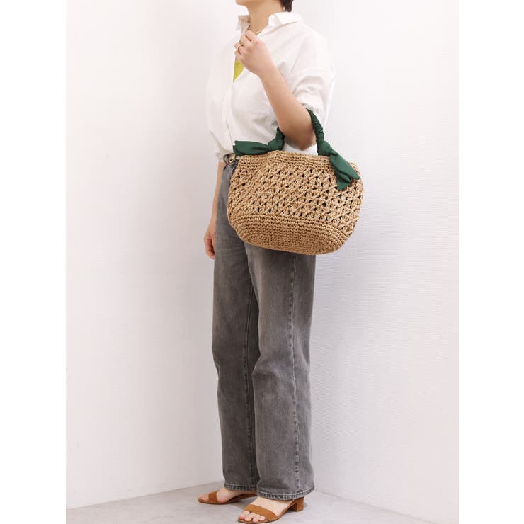 カシュカシュ cachecache / 下がりリボン柄編みトート | UNBILLION | 詳細画像11 