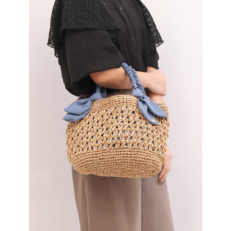 カシュカシュ cachecache / 下がりリボン柄編みトート | UNBILLION | 詳細画像7 