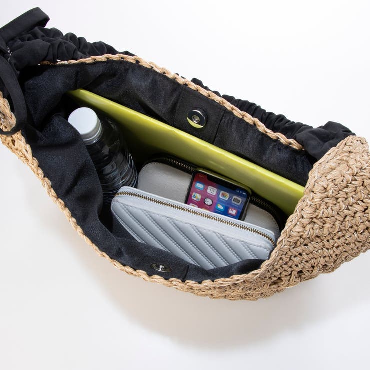 カシュカシュ / ドロストギャザーハンドル柄編2wayトート | UNBILLION | 詳細画像11 