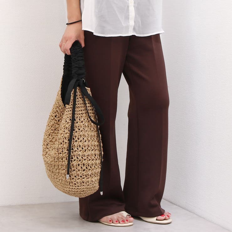 カシュカシュ / ドロストギャザーハンドル柄編2wayトート | UNBILLION | 詳細画像3 