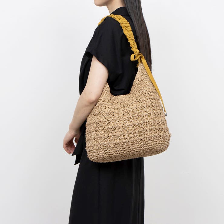 カシュカシュ / ドロストギャザーハンドル柄編2wayトート | UNBILLION | 詳細画像15 