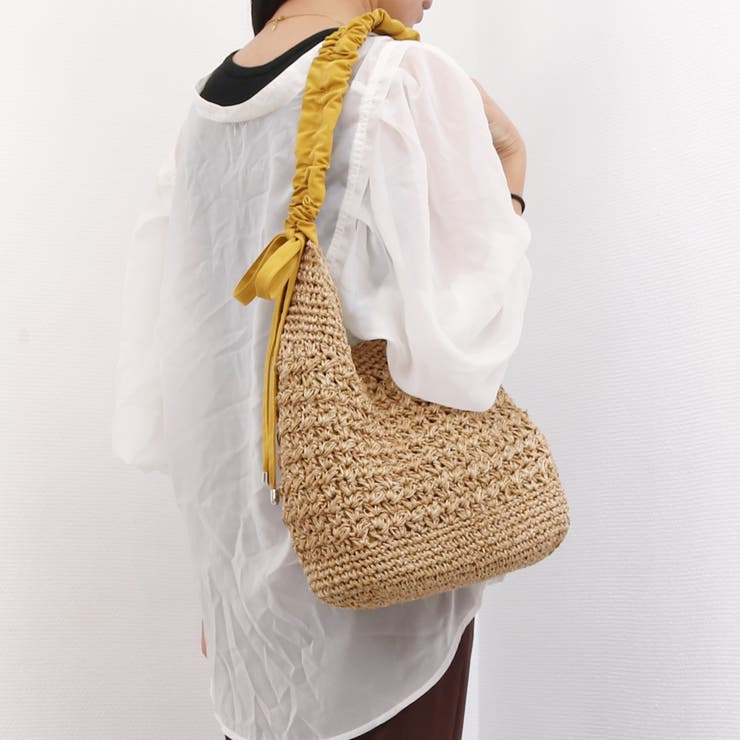 カシュカシュ / ドロストギャザーハンドル柄編2wayトート | UNBILLION | 詳細画像16 