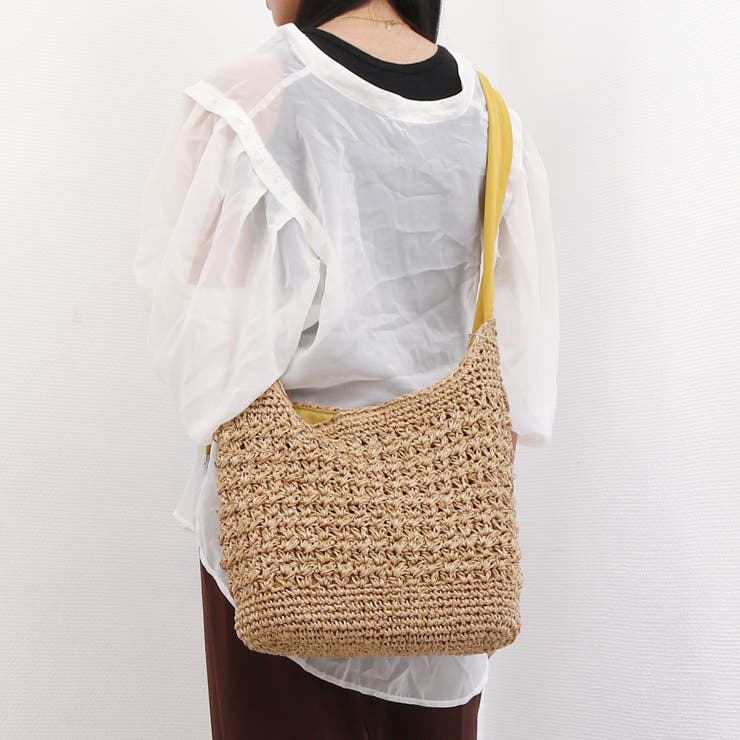 カシュカシュ / ドロストギャザーハンドル柄編2wayトート | UNBILLION | 詳細画像18 