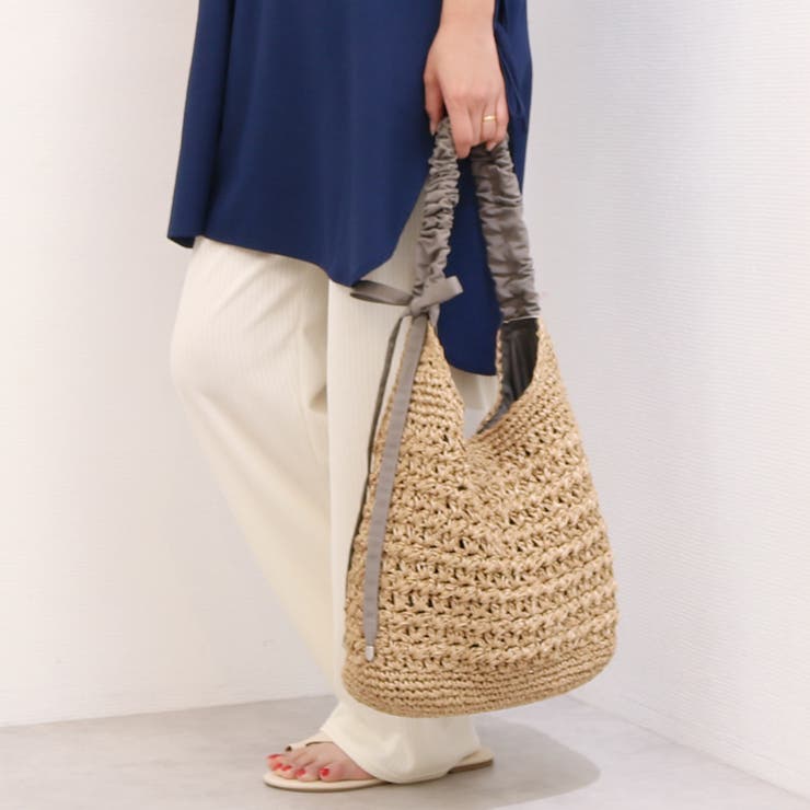 カシュカシュ / ドロストギャザーハンドル柄編2wayトート | UNBILLION | 詳細画像28 