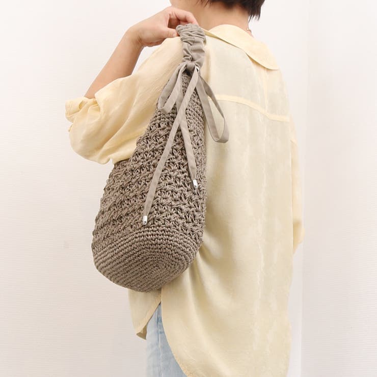 カシュカシュ / ドロストギャザーハンドル柄編2wayトート | UNBILLION | 詳細画像35 