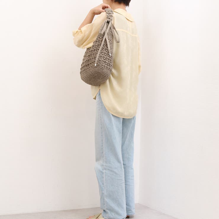 カシュカシュ / ドロストギャザーハンドル柄編2wayトート | UNBILLION | 詳細画像36 