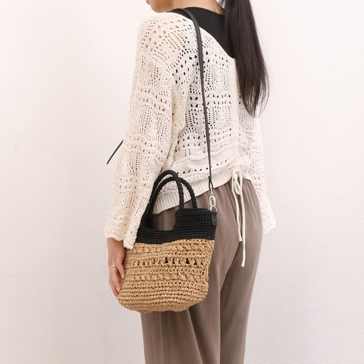 カシュカシュ cachecache / 切替柄編2wayミニトート | UNBILLION | 詳細画像4 