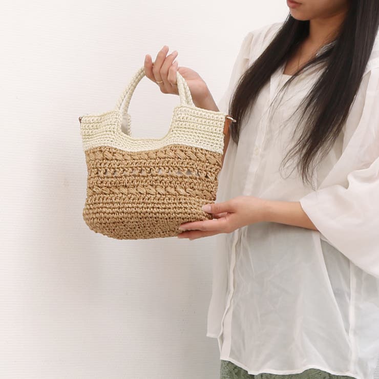 カシュカシュ cachecache / 切替柄編2wayミニトート | UNBILLION | 詳細画像6 