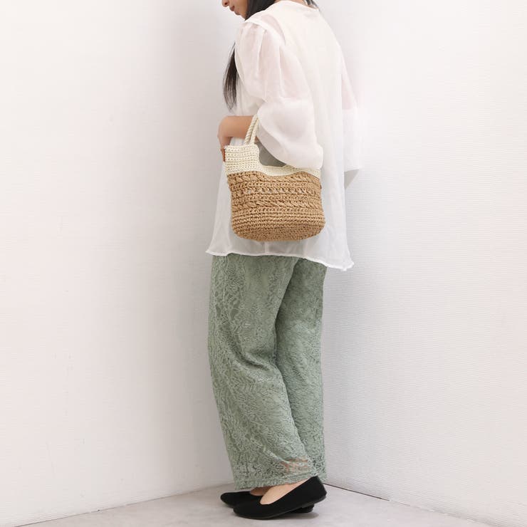 カシュカシュ cachecache / 切替柄編2wayミニトート | UNBILLION | 詳細画像8 