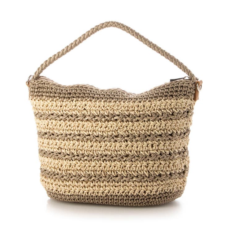 カシュカシュ / ボーダーコンビ編みワンハンドル2wayミニトート | UNBILLION | 詳細画像10 