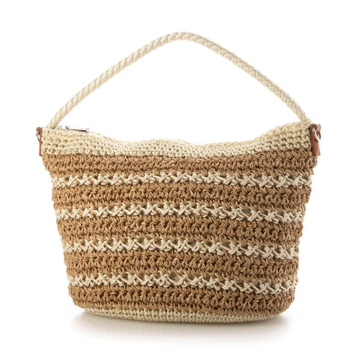 カシュカシュ / ボーダーコンビ編みワンハンドル2wayミニトート | UNBILLION | 詳細画像15 