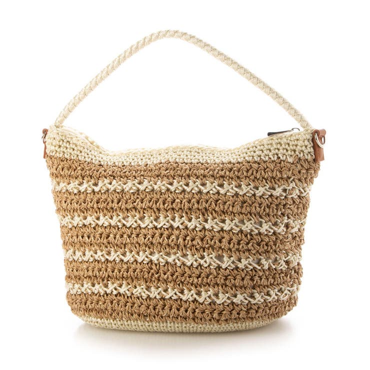 カシュカシュ / ボーダーコンビ編みワンハンドル2wayミニトート | UNBILLION | 詳細画像16 