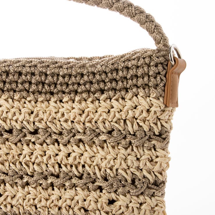 カシュカシュ / ボーダーコンビ編みワンハンドル2wayミニトート | UNBILLION | 詳細画像26 