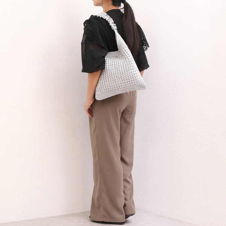 カシュカシュ cachecache / メタリックコードフリルハンドルトート | UNBILLION | 詳細画像3 