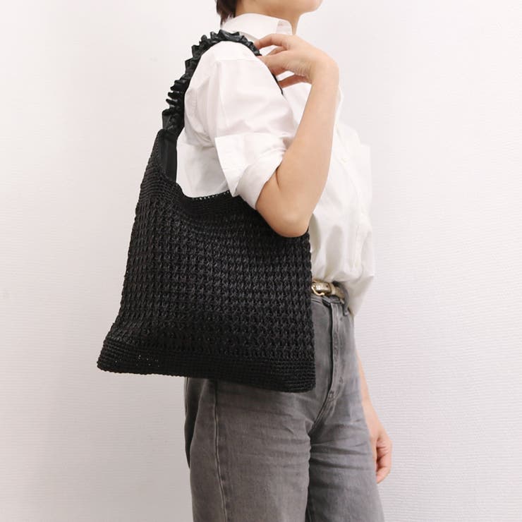 カシュカシュ cachecache / メタリックコードフリルハンドルトート | UNBILLION | 詳細画像6 