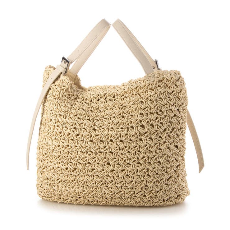 カシュカシュ cachecache / ベルトハンドル柄編トート | UNBILLION | 詳細画像2 