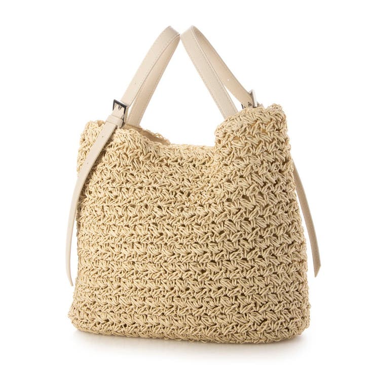 カシュカシュ cachecache / ベルトハンドル柄編トート | UNBILLION | 詳細画像3 