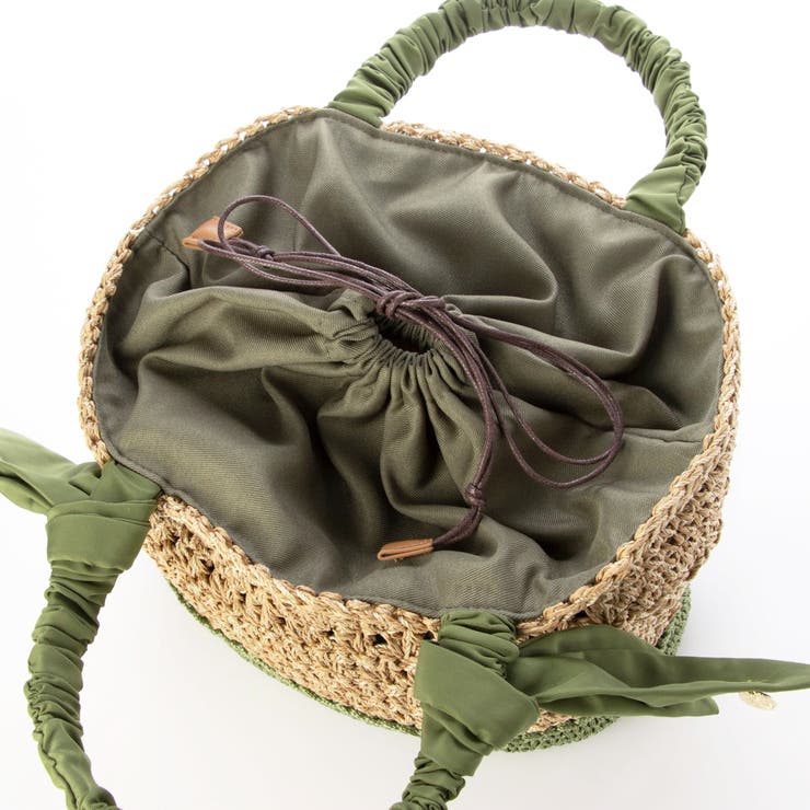 カシュカシュ cachecache / 下がりリボン切替編みトート | UNBILLION | 詳細画像10 