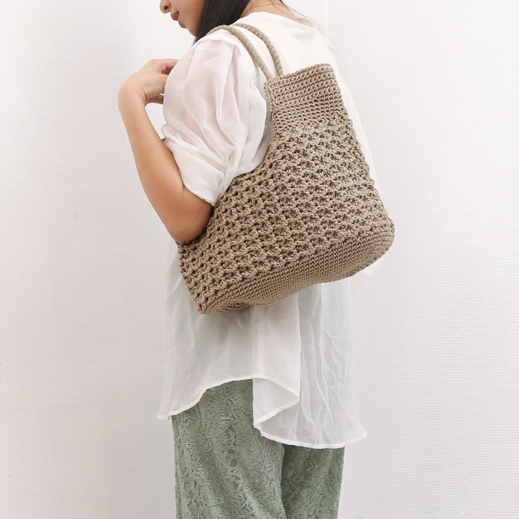 カシュカシュ cachecache / 柄編みベーシックトート | UNBILLION | 詳細画像4 