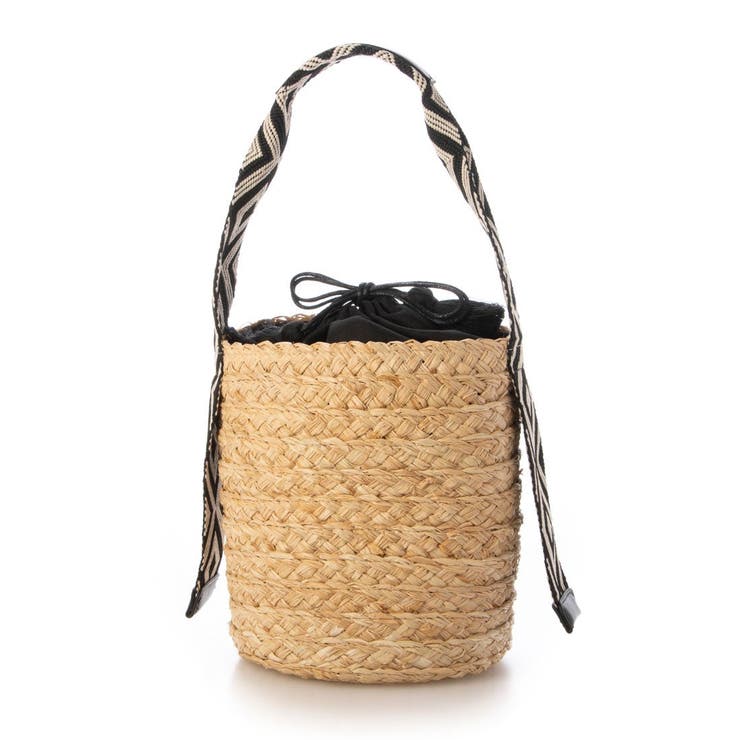 カシュカシュ / ジャガードテープハンドルラフィアバケツトート | UNBILLION | 詳細画像7 