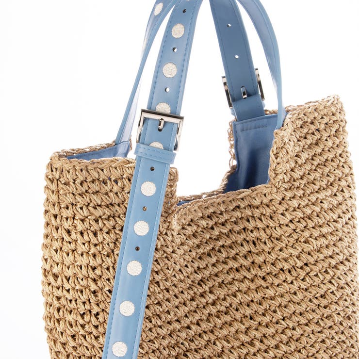 カシュカシュ cachecache / ドット刺繍ハンドル手編みトート | UNBILLION | 詳細画像7 