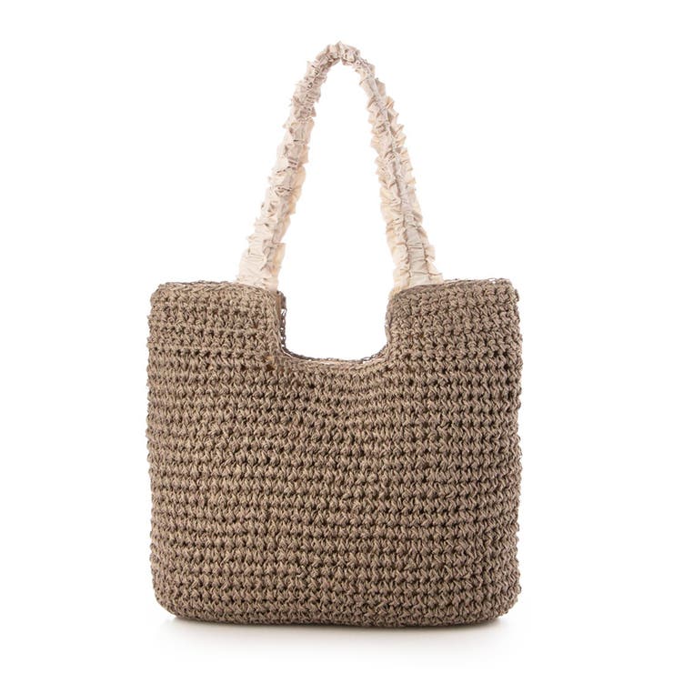 ライトグレー | カシュカシュ cachecache / フリルハンドルクロッシェトート | UNBILLION