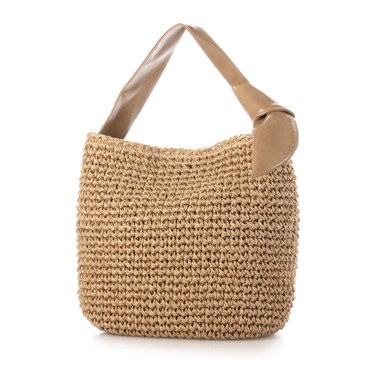 キャメル | カシュカシュ cachecache / リボンハンドルクロッシェミニトート | UNBILLION