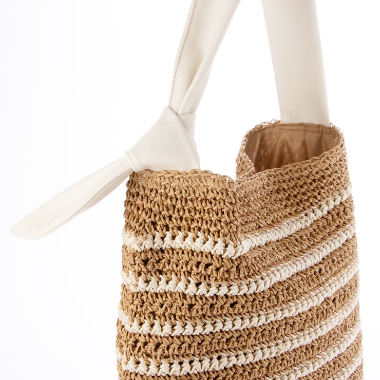 カシュカシュ cachecache / 柄ボーダークロッシェトート | UNBILLION | 詳細画像3 