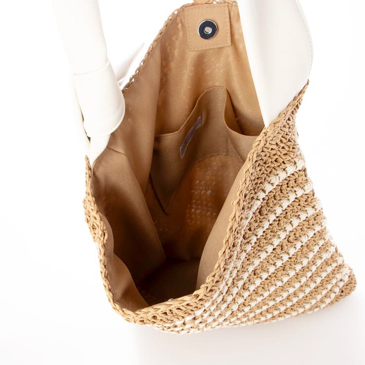 カシュカシュ cachecache / 柄ボーダークロッシェトート | UNBILLION | 詳細画像4 