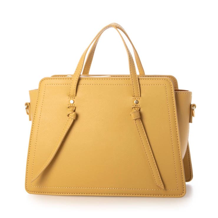 マスタード | カシュカシュ cachecache / 結びハンドルバンドバッグ | UNBILLION