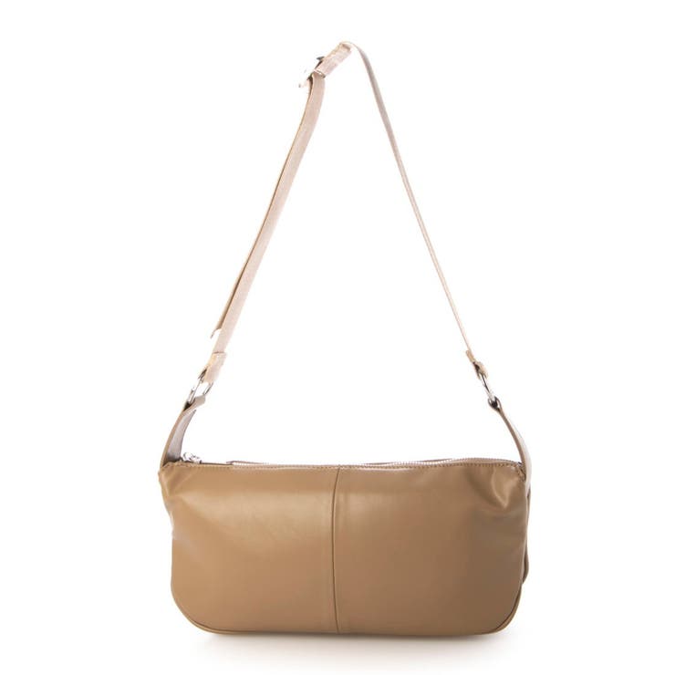 ベージュ | カシュカシュ cachecache / 横長ソフトショルダーバッグ | UNBILLION