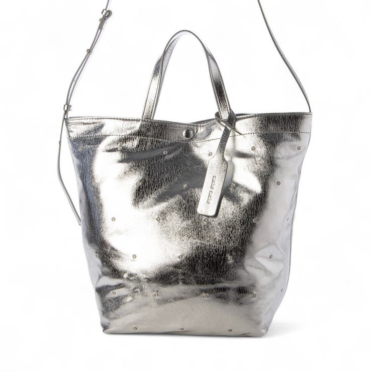 シルバー | カシュカシュ cachecache / エナメル2wayトート | UNBILLION