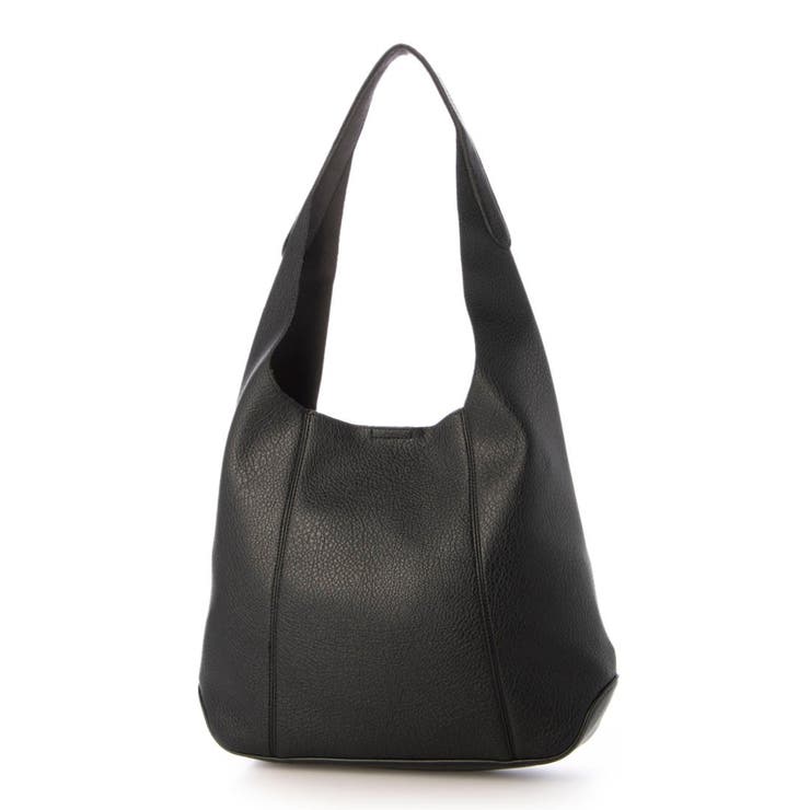 ブラック | カシュカシュ cachecache / セミ合皮ホーボーバッグＬ | UNBILLION