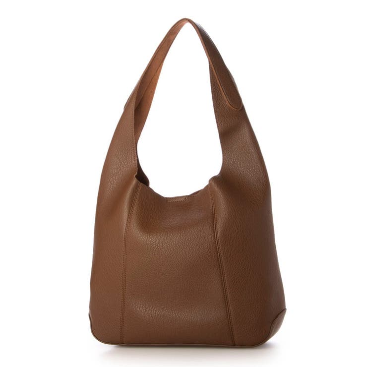 ブラウン | カシュカシュ cachecache / セミ合皮ホーボーバッグＬ | UNBILLION