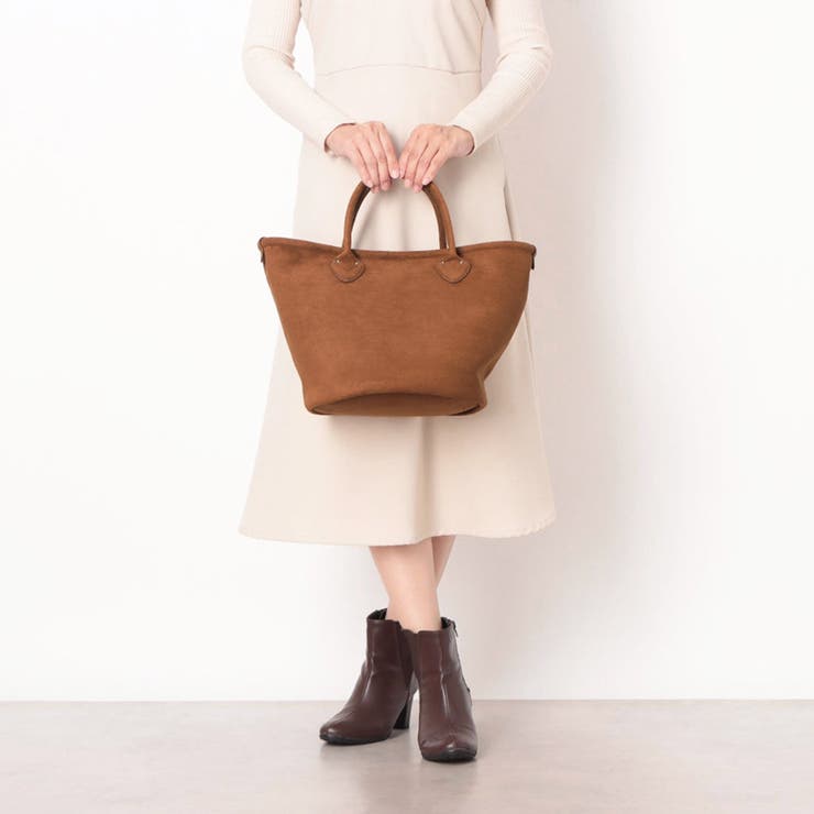 カシュカシュ cache cache / スエード調口元パイピングトート | UNBILLION | 詳細画像1 