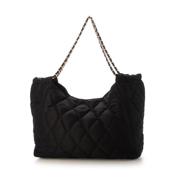 ブラック | カシュカシュ cachecache / ナイロンキルトチェーントート | UNBILLION