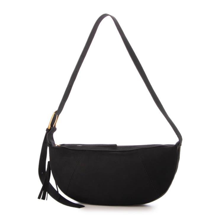 ブラック | カシュカシュ cachecache / スエードフリンジ引手ショルダー | UNBILLION
