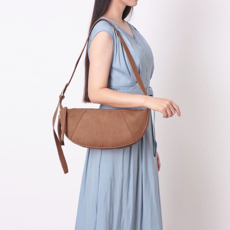 キャメル | カシュカシュ cachecache / スエードフリンジ引手ショルダー | UNBILLION