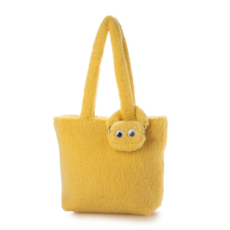 イエロー | カシュカシュ cachecache / 目玉ポーチ付ファートート | UNBILLION