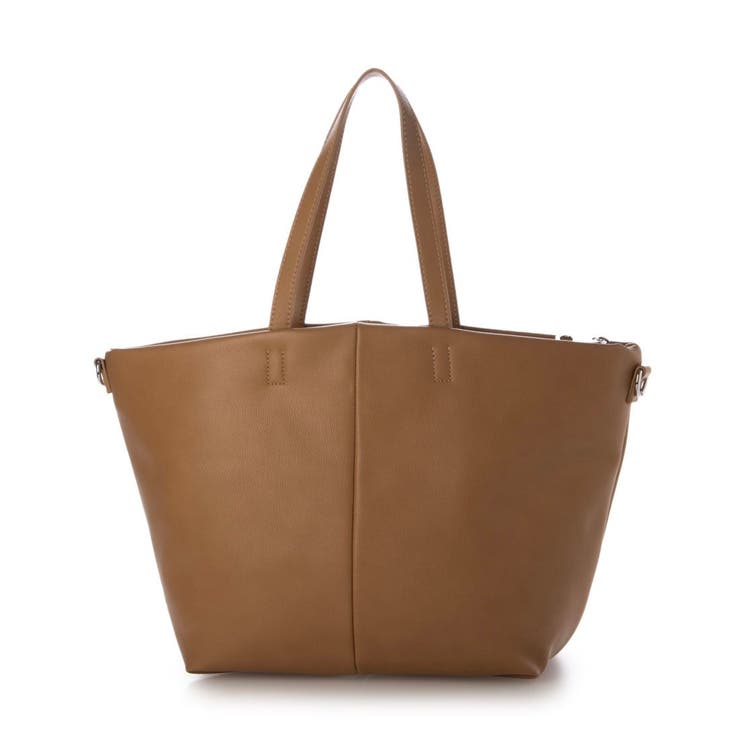 ベージュ | カシュカシュ cachecache / 収納ポケット付2wayソフトトート | UNBILLION