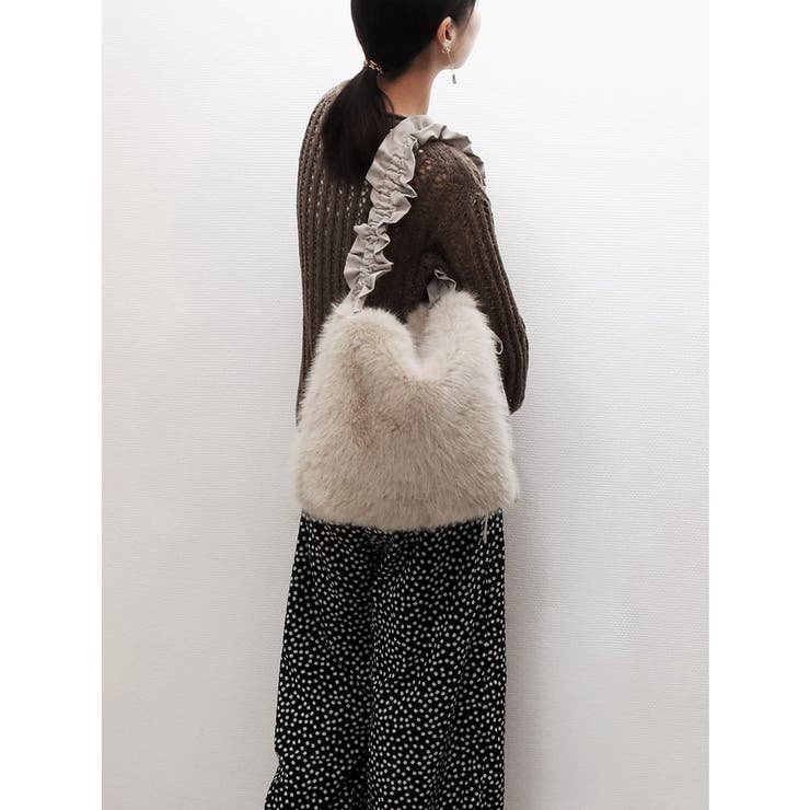 カシュカシュ cachecache / フリルワンハンドルエコファートート | UNBILLION | 詳細画像5 