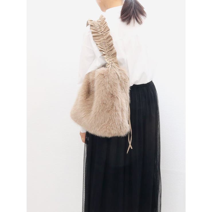 カシュカシュ cachecache / フリルワンハンドルエコファートート | UNBILLION | 詳細画像7 