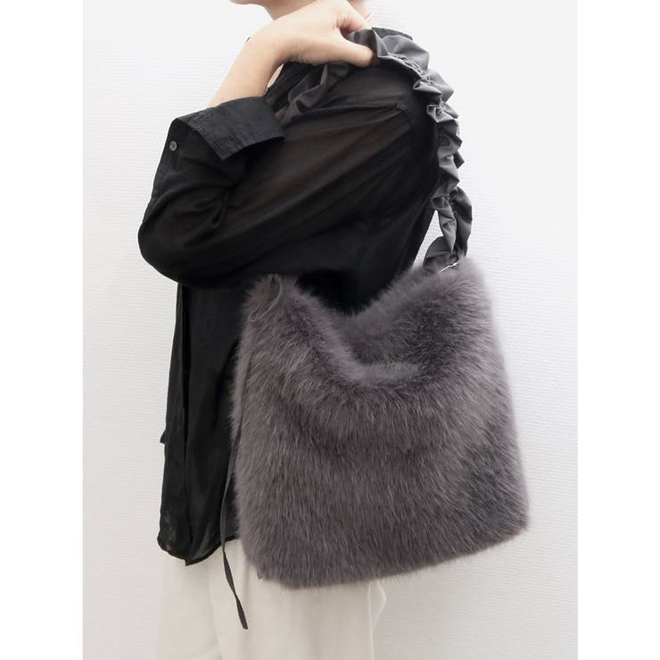 カシュカシュ cachecache / フリルワンハンドルエコファートート | UNBILLION | 詳細画像9 