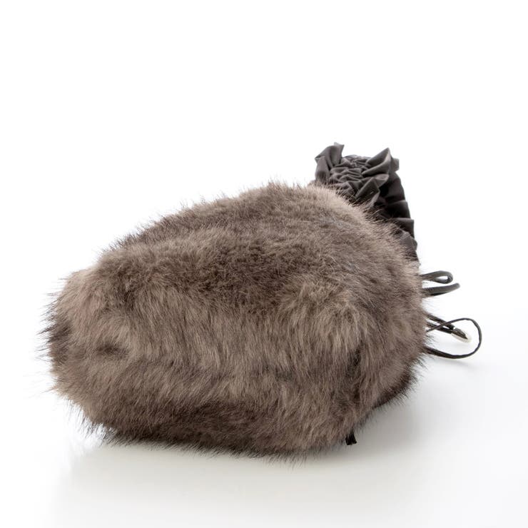 カシュカシュ cachecache / フリルショルダー付エコファー巾着バッグ | UNBILLION | 詳細画像11 