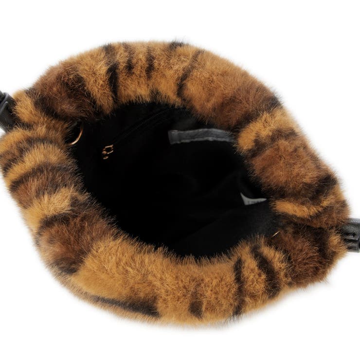 カシュカシュ cachecache / フリルショルダー付エコファー巾着バッグ | UNBILLION | 詳細画像19 