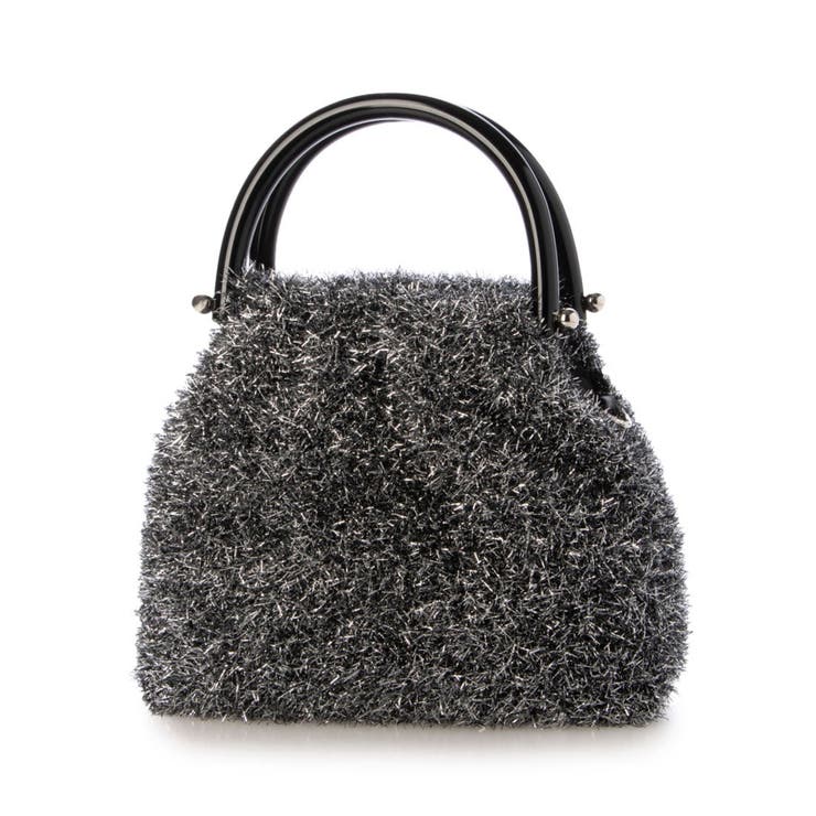 ブラックミックス | カシュカシュ / プラ手ハンドルキラキラミニ2wayバッグ | UNBILLION