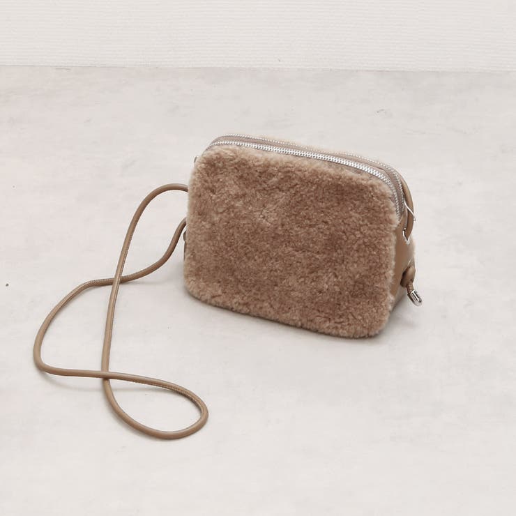 ベージュ | カシュカシュ cachecache / フェイクボアミニショルダー | UNBILLION