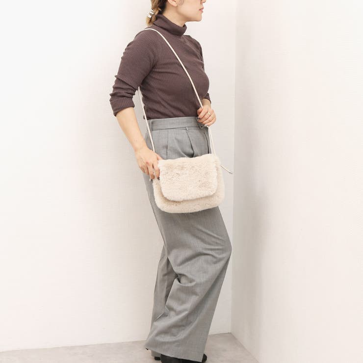 カシュカシュ cachecache / エコファーシンプルフラップショルダー | UNBILLION | 詳細画像2 