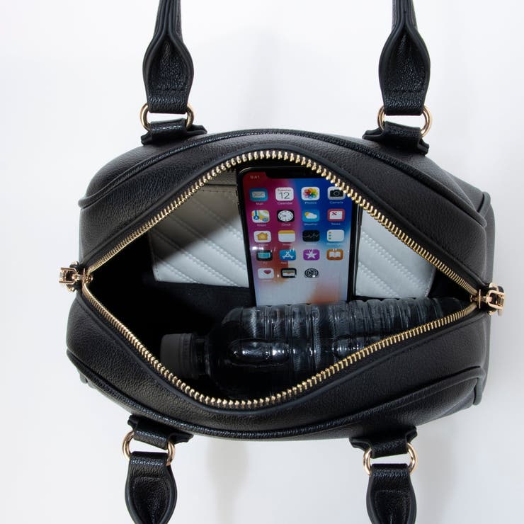 カシュカシュ  / シボフェイクレザー2wayボストンバッグ | UNBILLION | 詳細画像7 