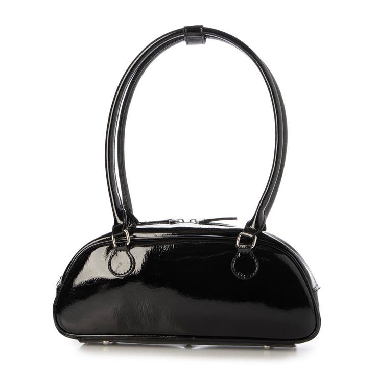 ブラック | カシュカシュ cachecache / 横長エナメルボストン | UNBILLION